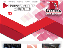 Tablet Screenshot of colegioezpeleta.edu.ar